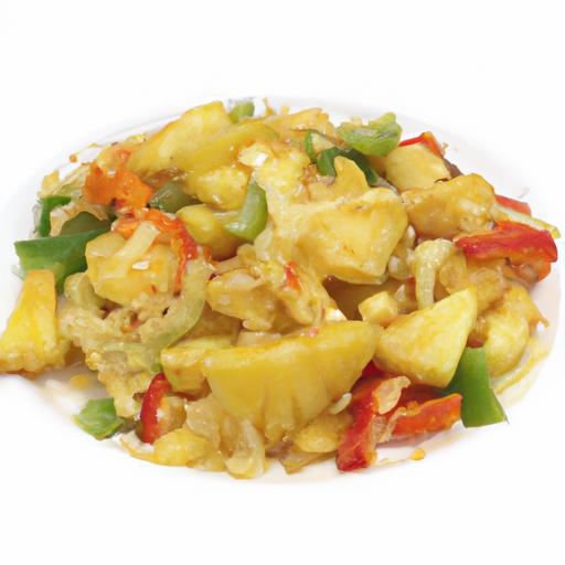 pineapple and bell pepper stir fry