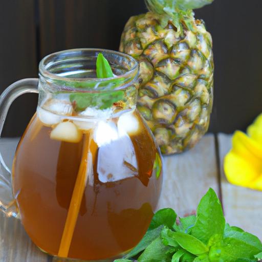 Pineapple Mint Iced Tea