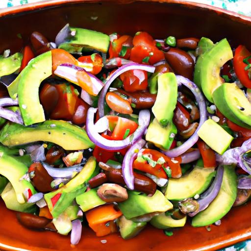 pinto bean and avocado salad