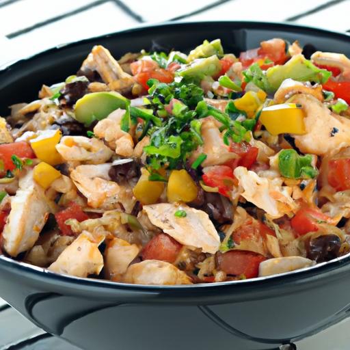 Pinto Bean and Chicken Fajita Bowls