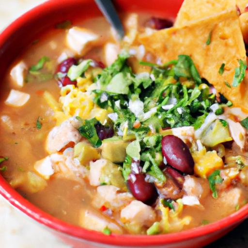 Pinto Bean and Chicken Tortilla Soup