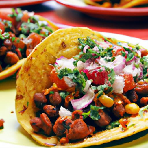 pinto bean and chorizo tacos