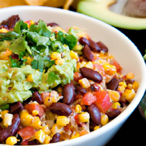 pinto bean and rice burrito bowls