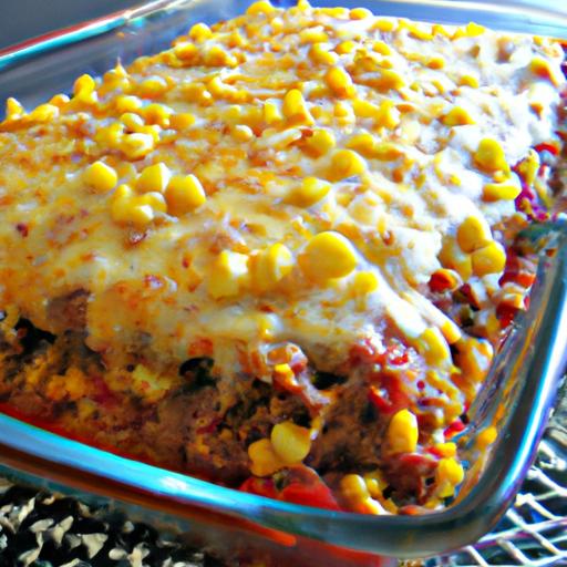 pinto bean and rice enchilada bake