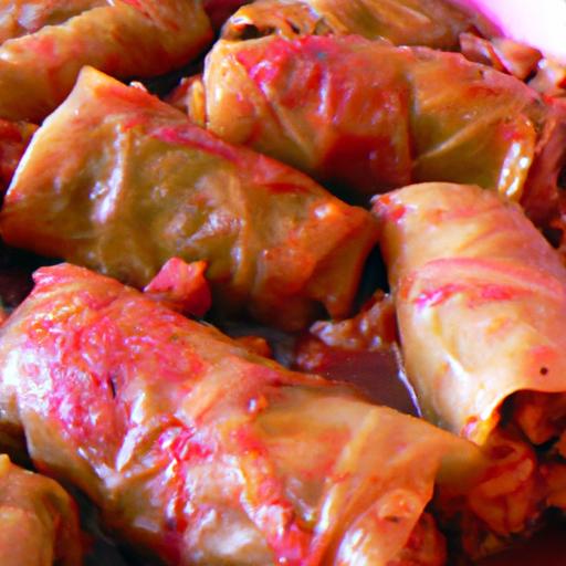 pinto bean and rice stuffed cabbage rolls