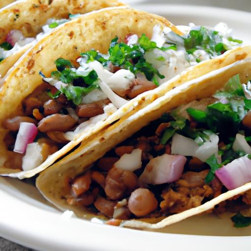 pinto bean and rice tacos