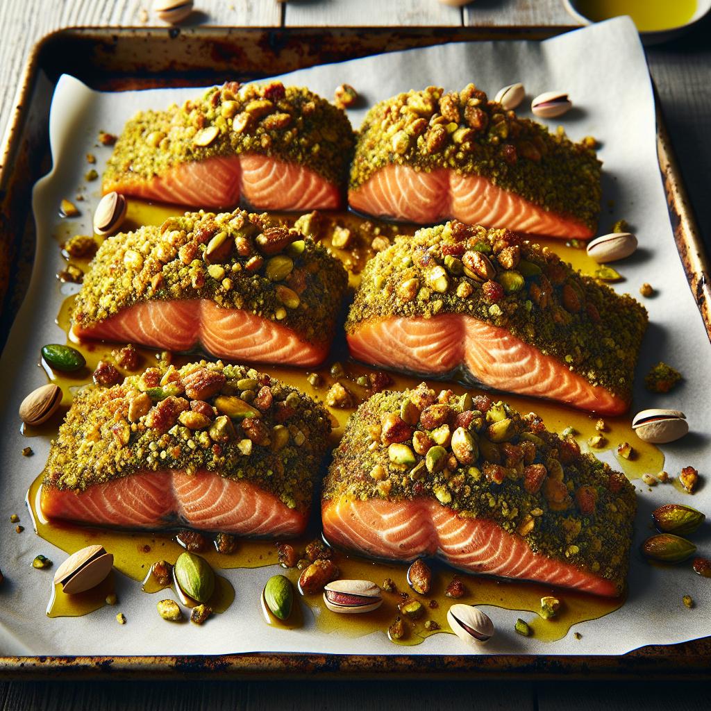 pistachio crusted salmon