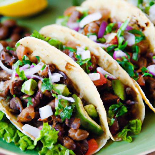 pork and black bean tacos