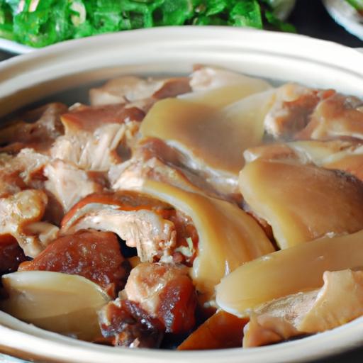 pork and preserved vegetable hot pot