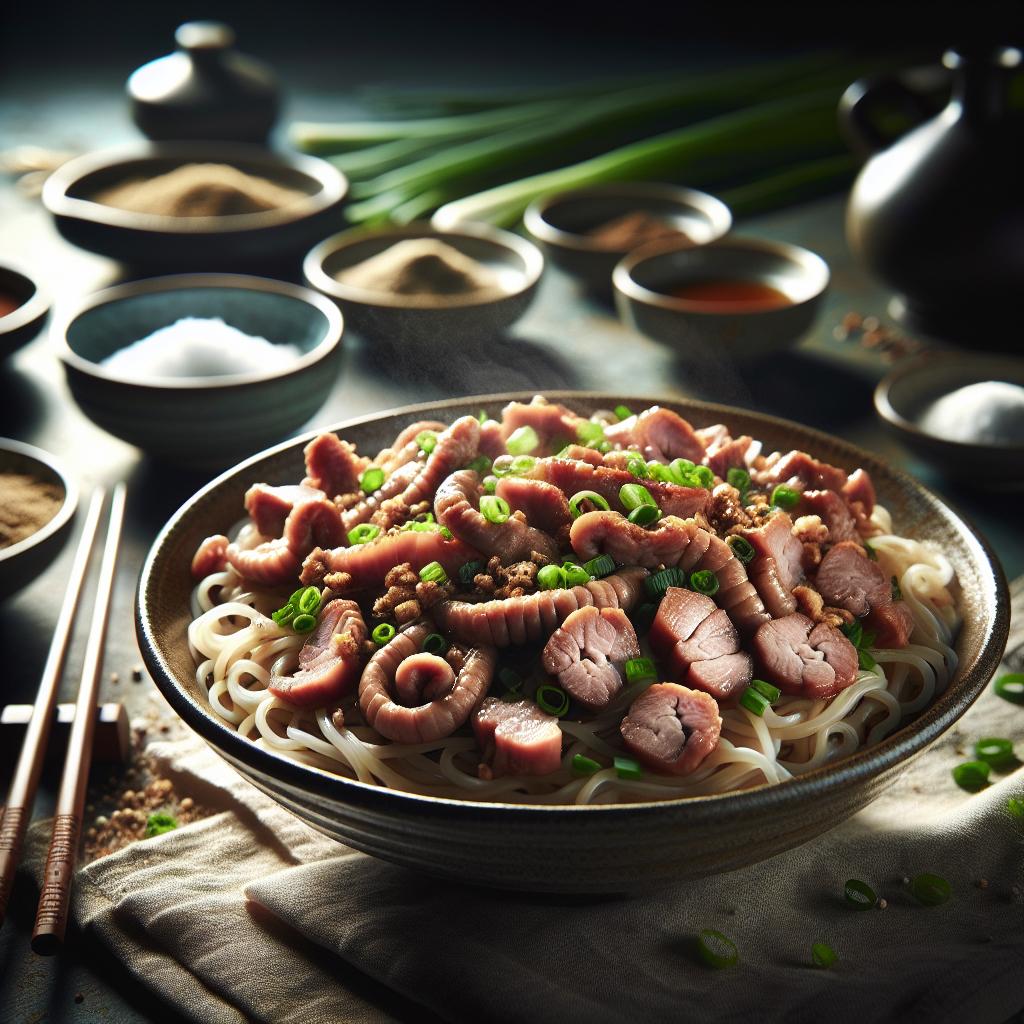 pork intestine noodles