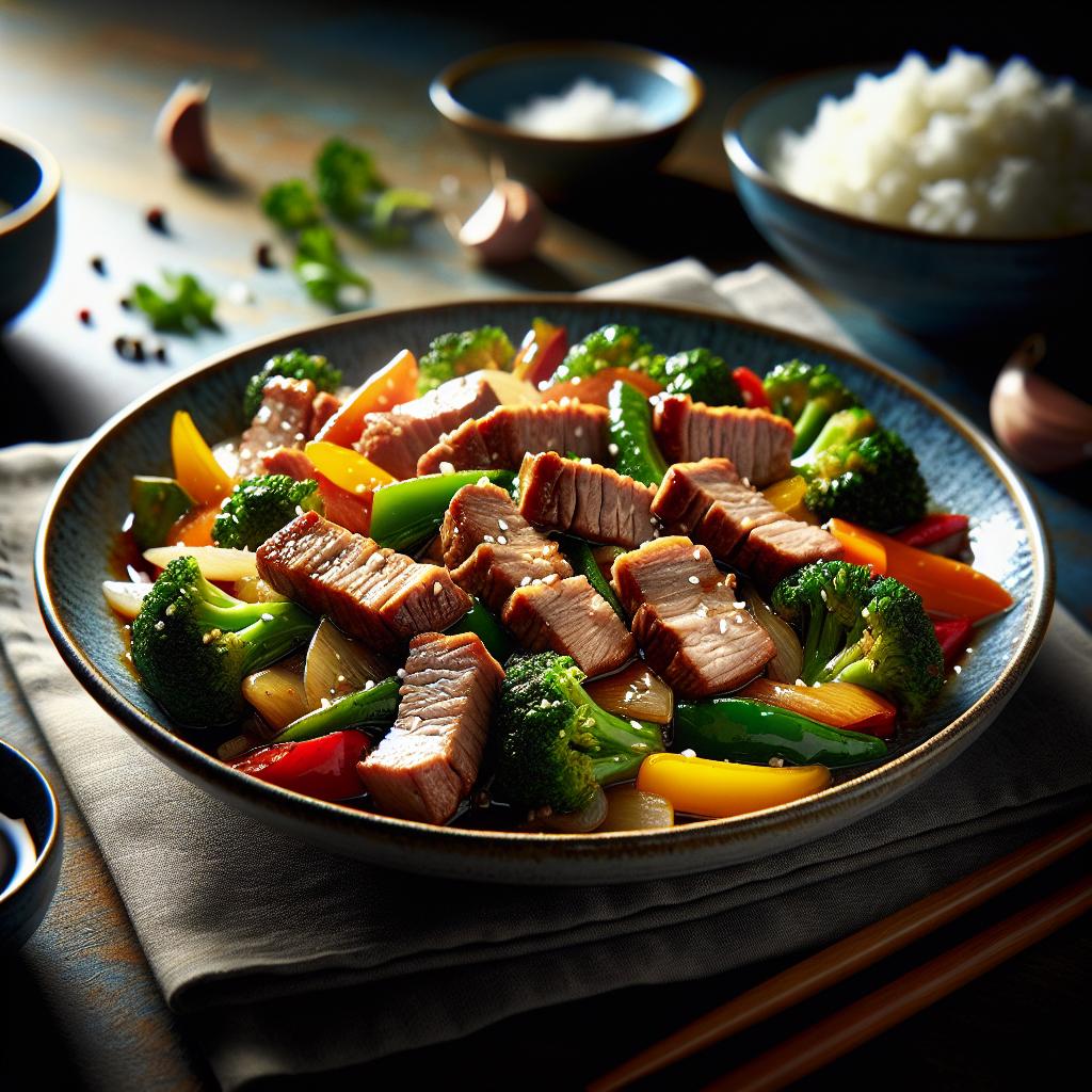 pork tenderloin stir fry with vegetables