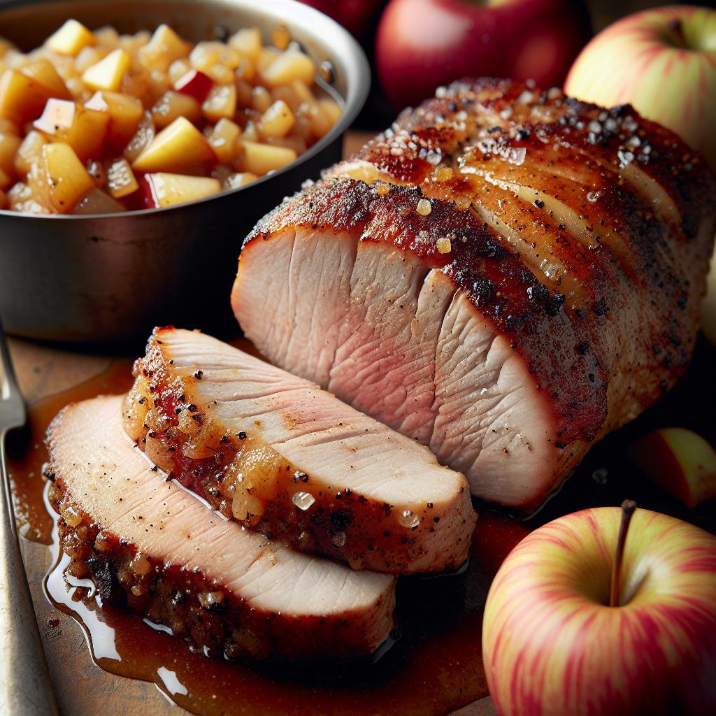 pork tenderloin with apple chutney