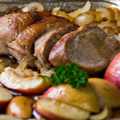 pork tenderloin with apples and onions