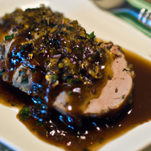 pork tenderloin with balsamic glaze