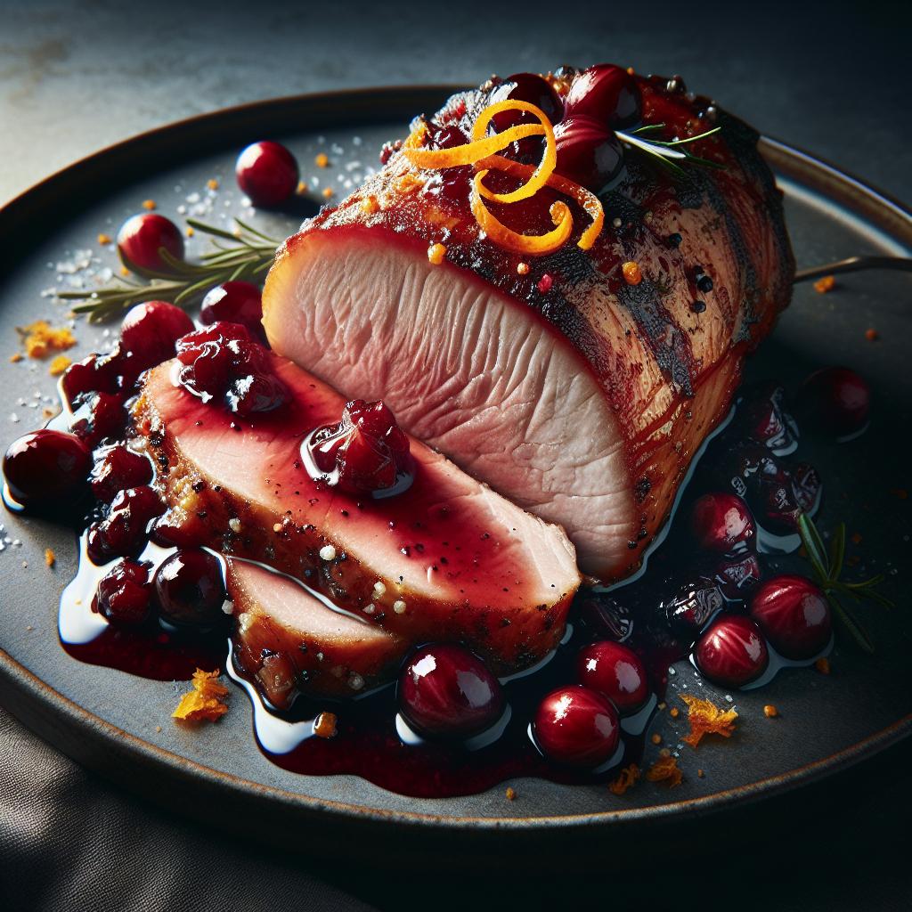 Pork Tenderloin with Cranberry Sauce