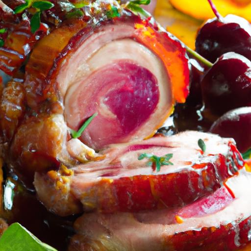 pork tenderloin with plums and thyme