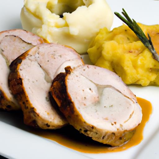 pork tenderloin with sweet potato mash