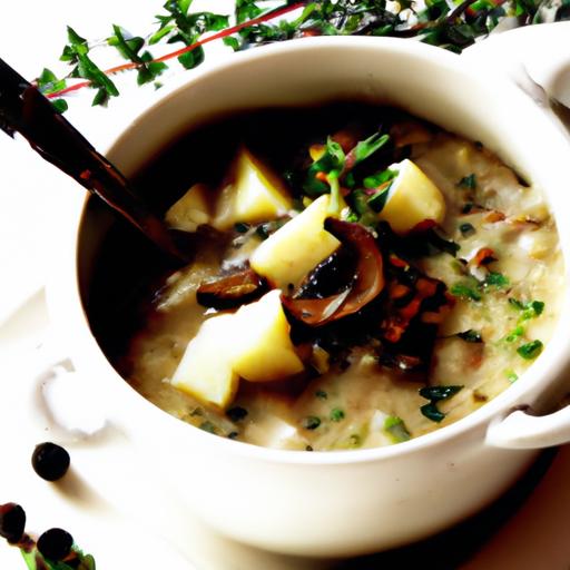 Potage aux Champignons Sauvages