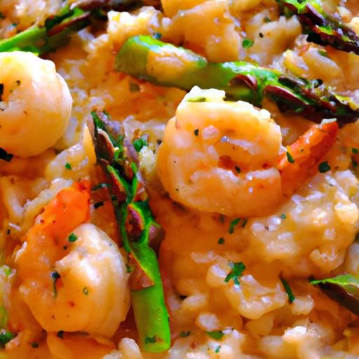 prawn and asparagus risotto