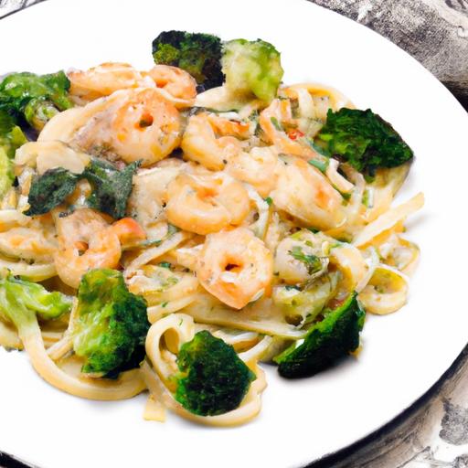 Prawn and Broccoli Alfredo