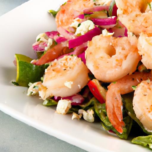 prawn and feta salad