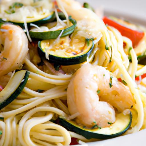 Prawn and Zucchini Linguine