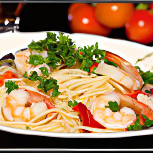 prawn linguine