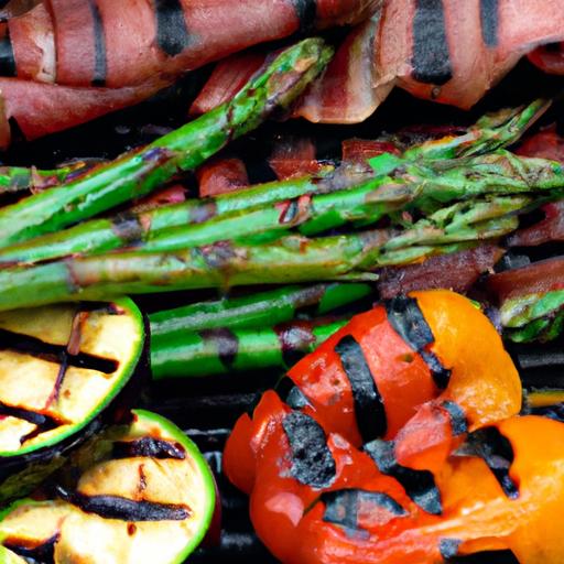 prosciutto wrapped grilled vegetables