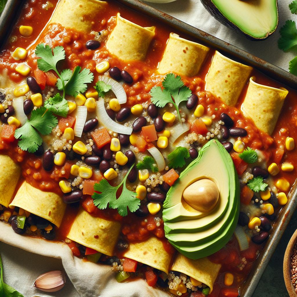 Protein Packed Vegan Enchiladas