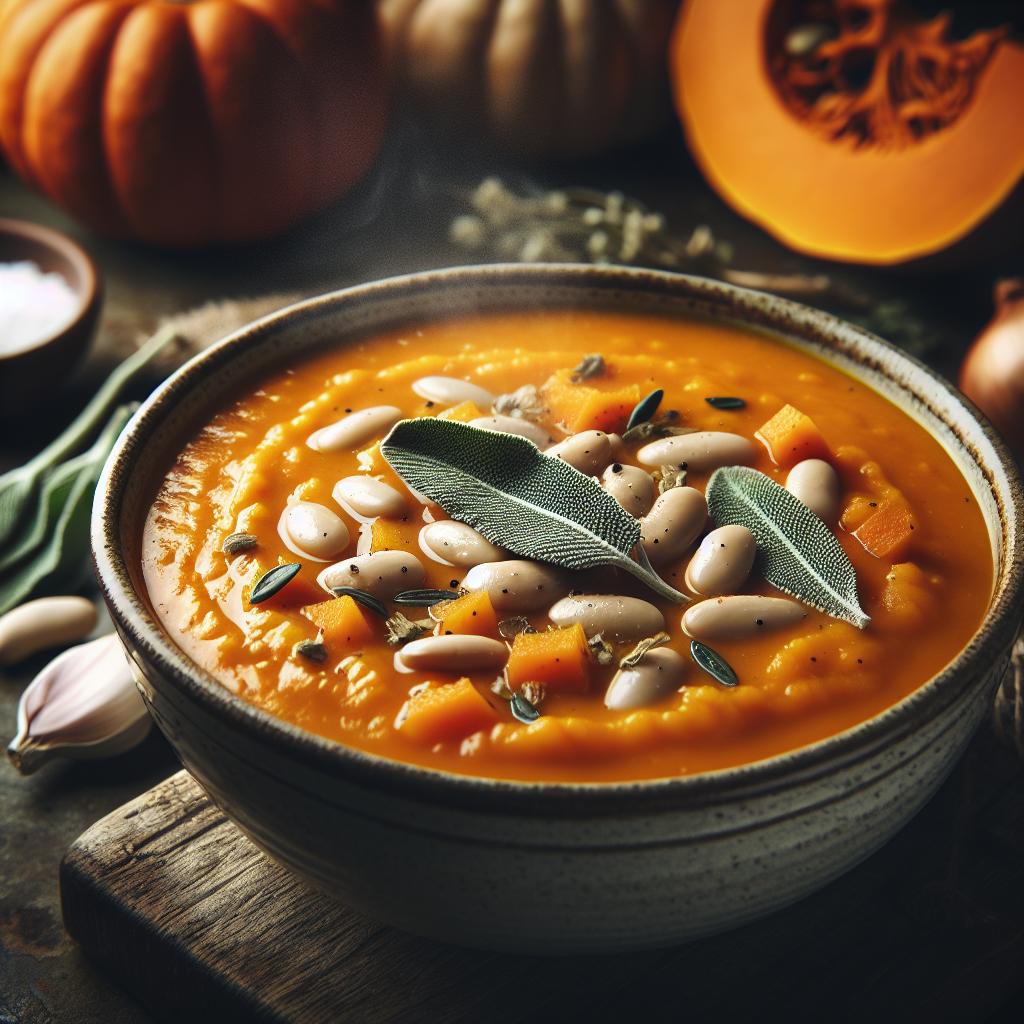 pumpkin and white bean soup