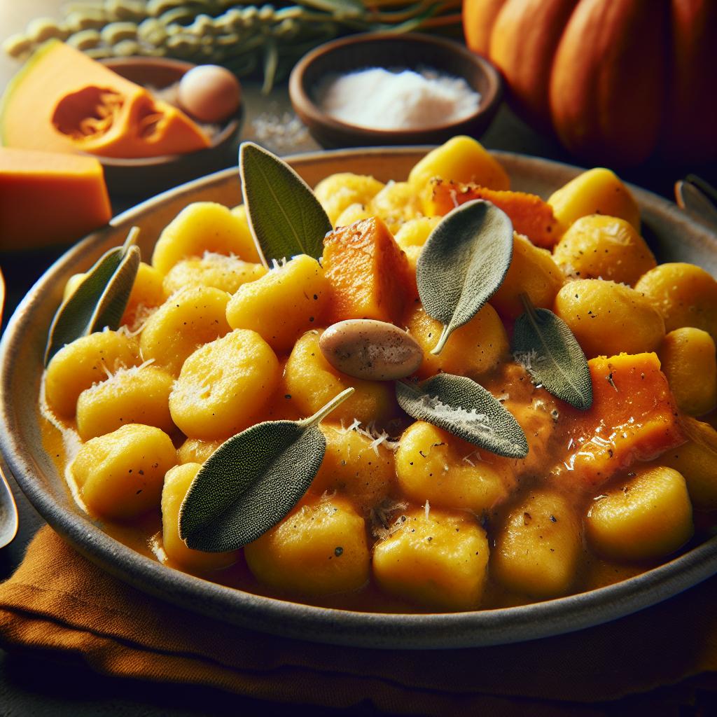 pumpkin gnocchi with sage butter