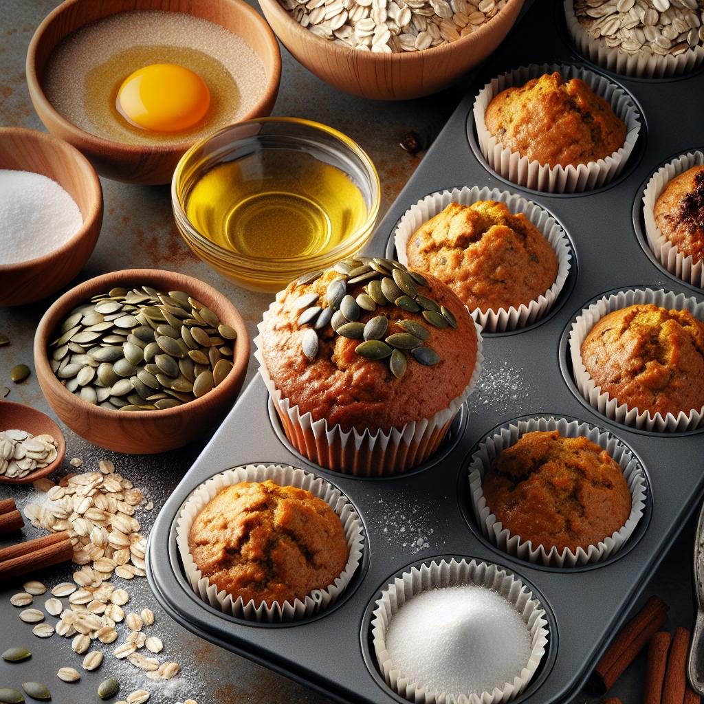 Pumpkin Seed and Oat Muffins