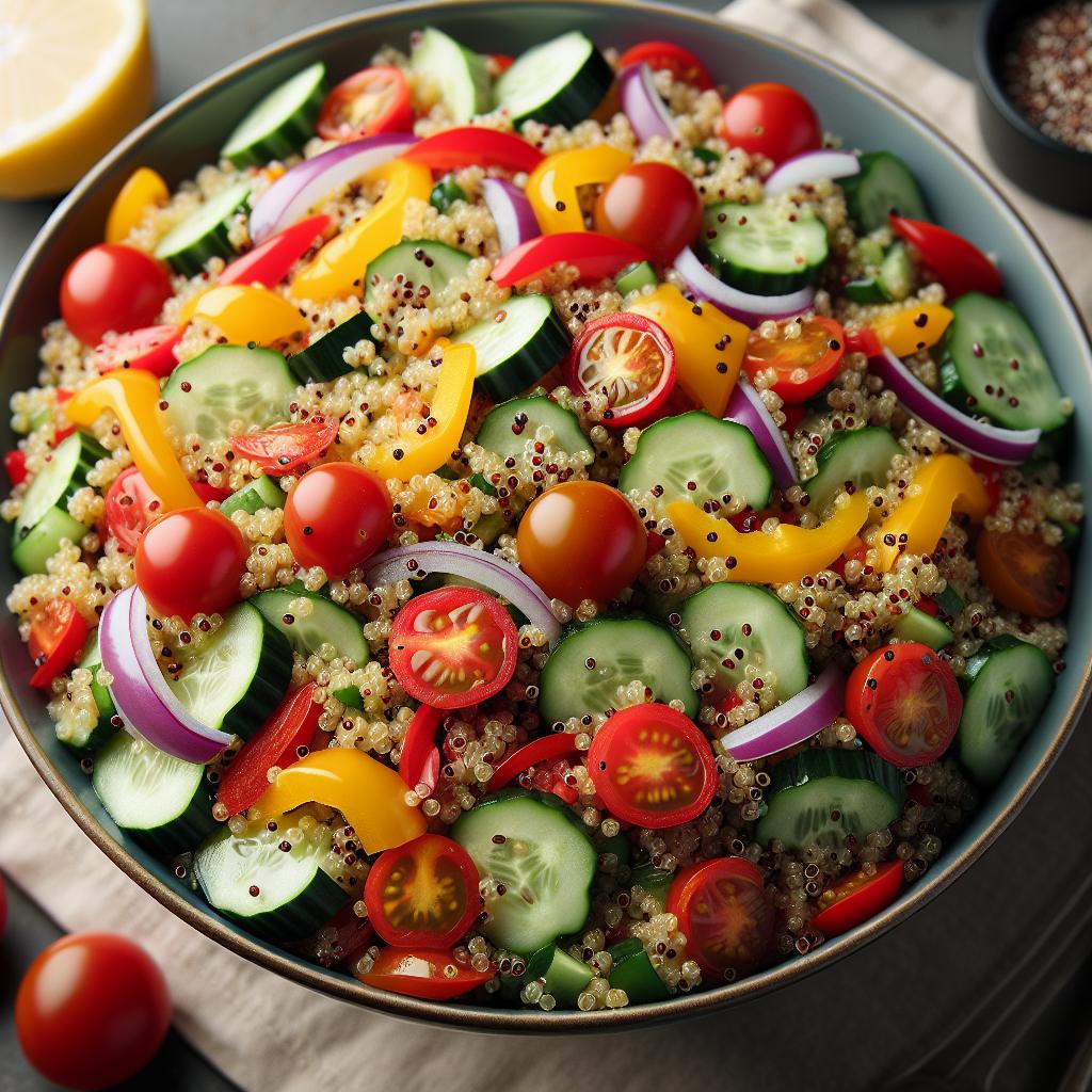 quinoa salad with veggies