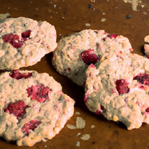 raspberry almond cookies