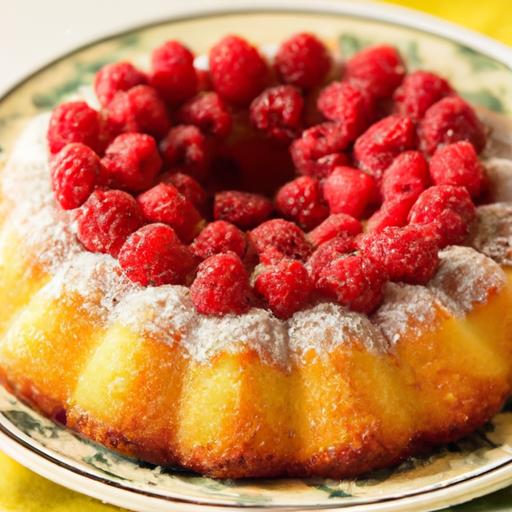 Raspberry Angel Food Cake