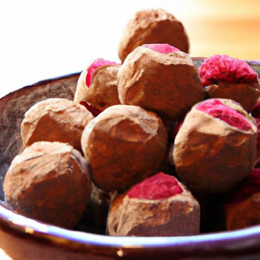 raspberry chocolate truffles