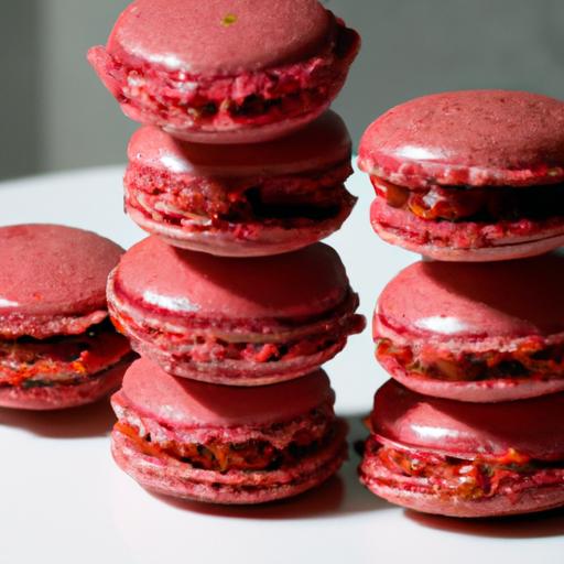 Raspberry Macarons