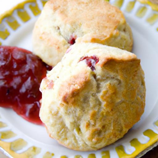 raspberry thumbprint scones