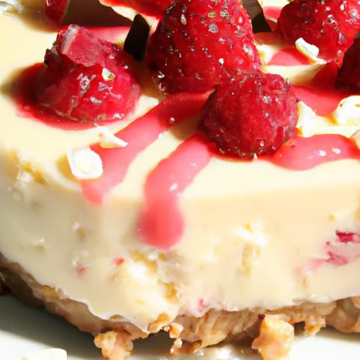 Raspberry White Chocolate Cheesecake