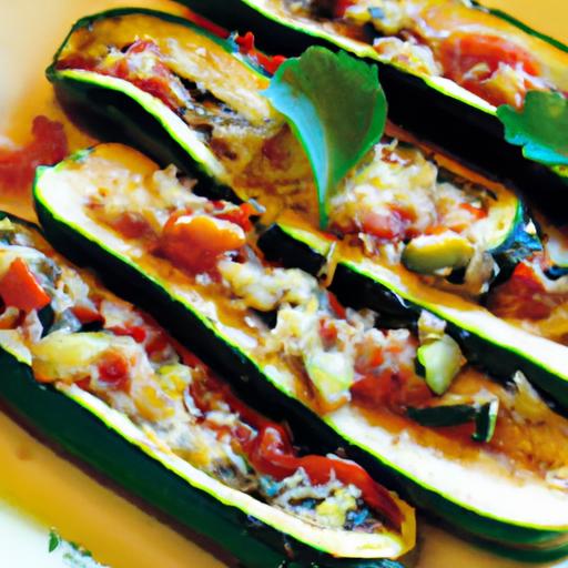 Ratatouille Stuffed Zucchini