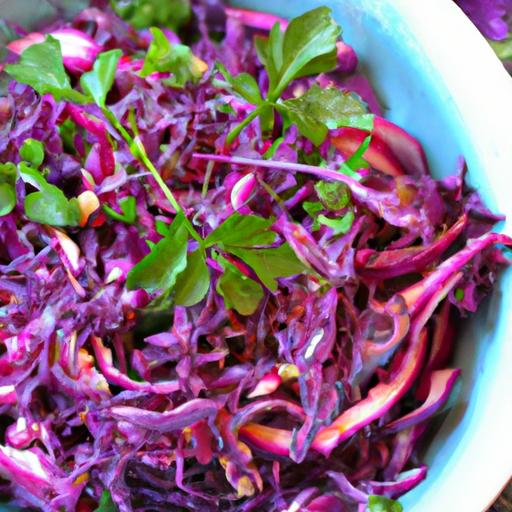 Red Cabbage and Apple Slaw