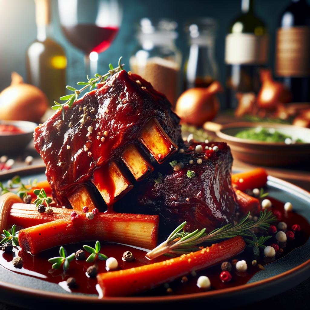 Red Wine Braised Beef Ribs