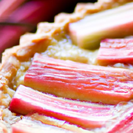 Rhubarb and Almond Tart