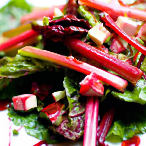 Rhubarb and Beet Salad