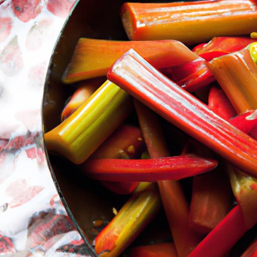 rhubarb and carrot stir fry