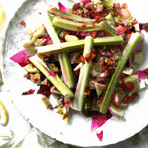 Rhubarb and Cherry Salad