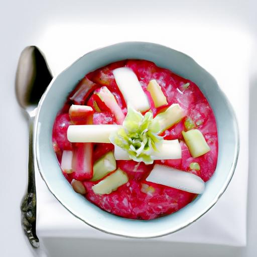 Rhubarb and Coconut Rice Pudding