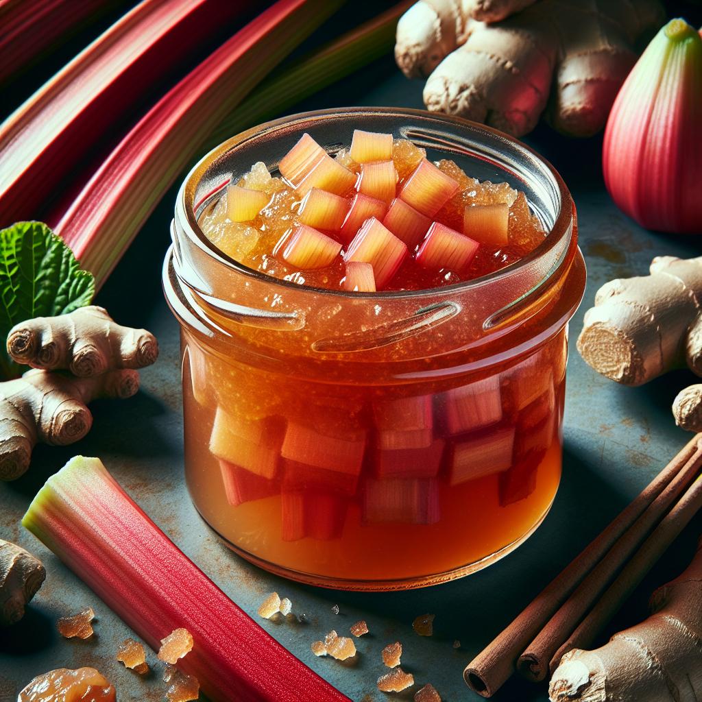 Rhubarb and Ginger Jam