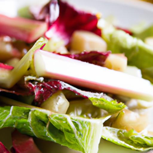 Rhubarb and Grape Salad