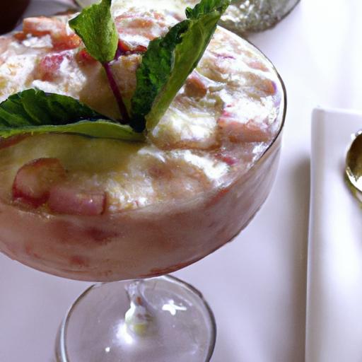 rhubarb and mascarpone cream